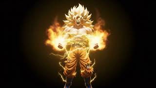 Goku Super Saiyan 3 Power Up (With Audio) - 3D Loop | Live Wallpaper (Black Screen) 4K screenshot 3