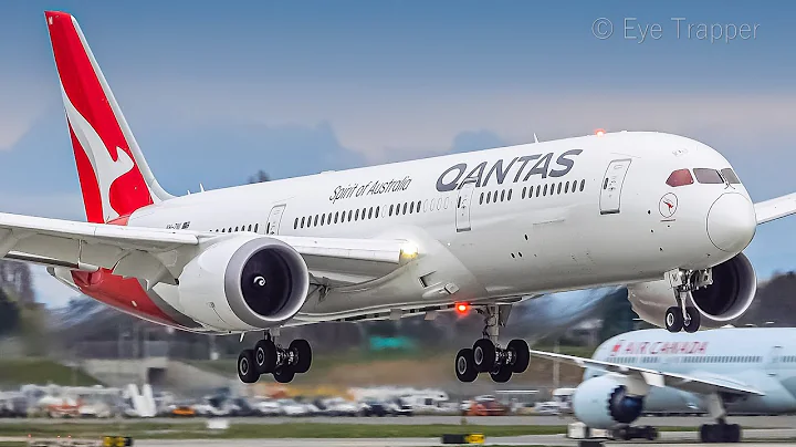 (4K) Stunning Evening Arrivals | QF Repatriation Flight | Plane Spotting at Vancouver YVR