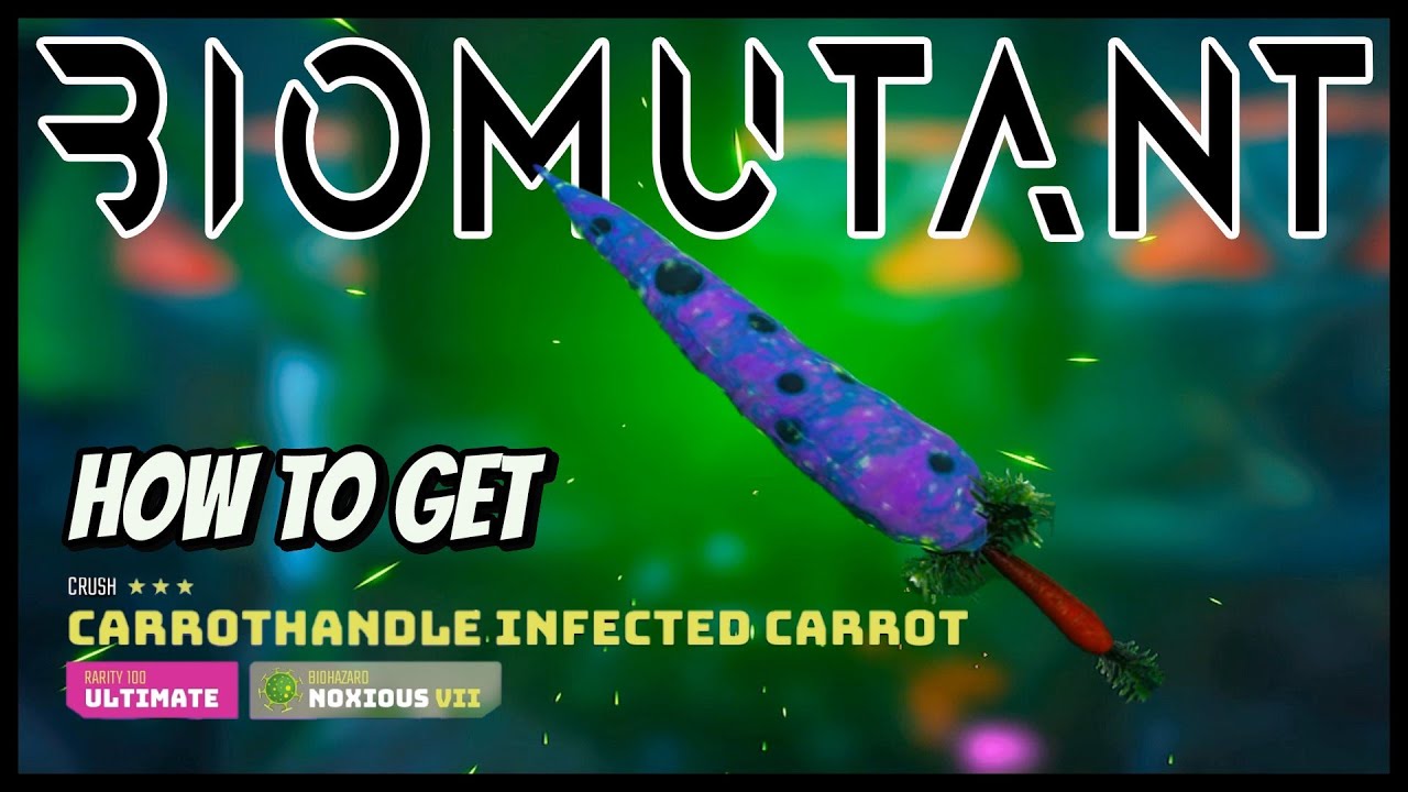 Biomutant - How to get the Carrothandle Infected Carrot (Ultimate Two Handed Crush)