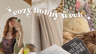 cozy hobby vlog! ✿ crochet, reading and self care