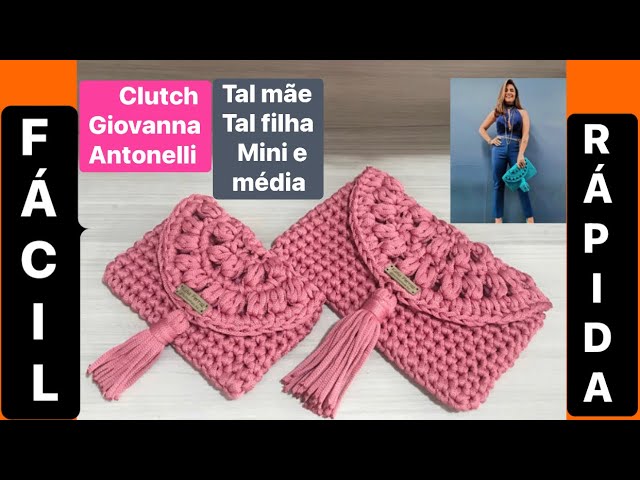 Bolsa Giovanna Antonelli de crochê - Clutch de crochê da novela. Bolsa de  Crochê Tal mãe Tal filha. - YouTube