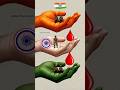 Independence day special art 🇮🇳 Indian Flag status video #shortvideo #viral #art