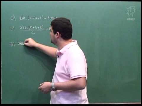 Resolução de exercícios: OBM (Olimpíada Brasileira de Matemática) - Aula 32