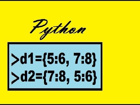 Python Equivalent Dictionaries