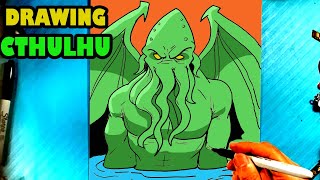 EASY How to Draw CTHULHU