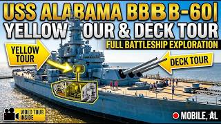 Yellow Tour and Deck Tour of U.S.S. Alabama Battleship - Mobile, Alabama