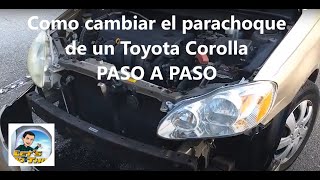 Samuel déficit Danubio Como Cambiar el Parachoque de un Auto Toyota Corolla - YouTube