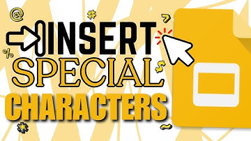 How to Insert Special Characters in Google Slides (Find a Character)
