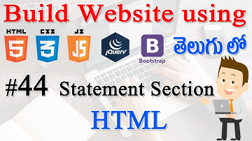 #44 How to Build Website using Html, CSS, JS, jQuery, Bootstrap - Statement Section HTML