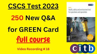 CSCS Test 2023 | Green CSCS Card Full Course | CSCS Card UK | CITB Test UK | CSCS Test Preparation screenshot 4