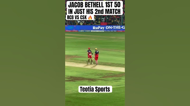 RCB VS CSK JACOB BETHELL 50 | RCB VS CSK HIGHLIGHTS #rcb #csk  #rcbvscsk