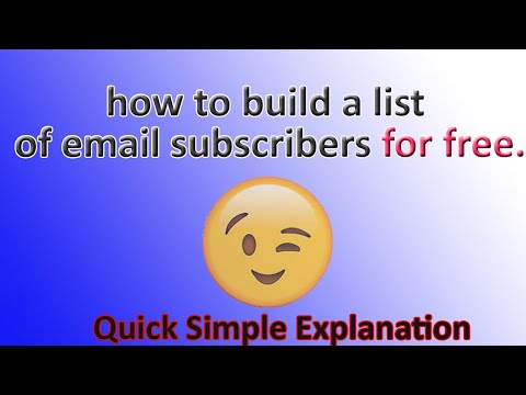How to build your Subscriber List : Explained | Email List | Blogging