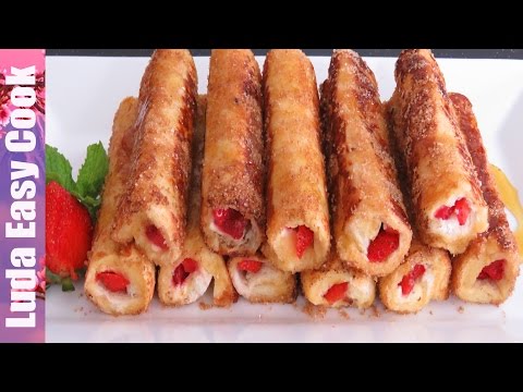 ИДЕЯ для ЗАВТРАКА вкусные ФРАНЦУЗСКИЕ ТОСТЫ с КЛУБНИКОЙ French Toast strawberry Pan Recipe