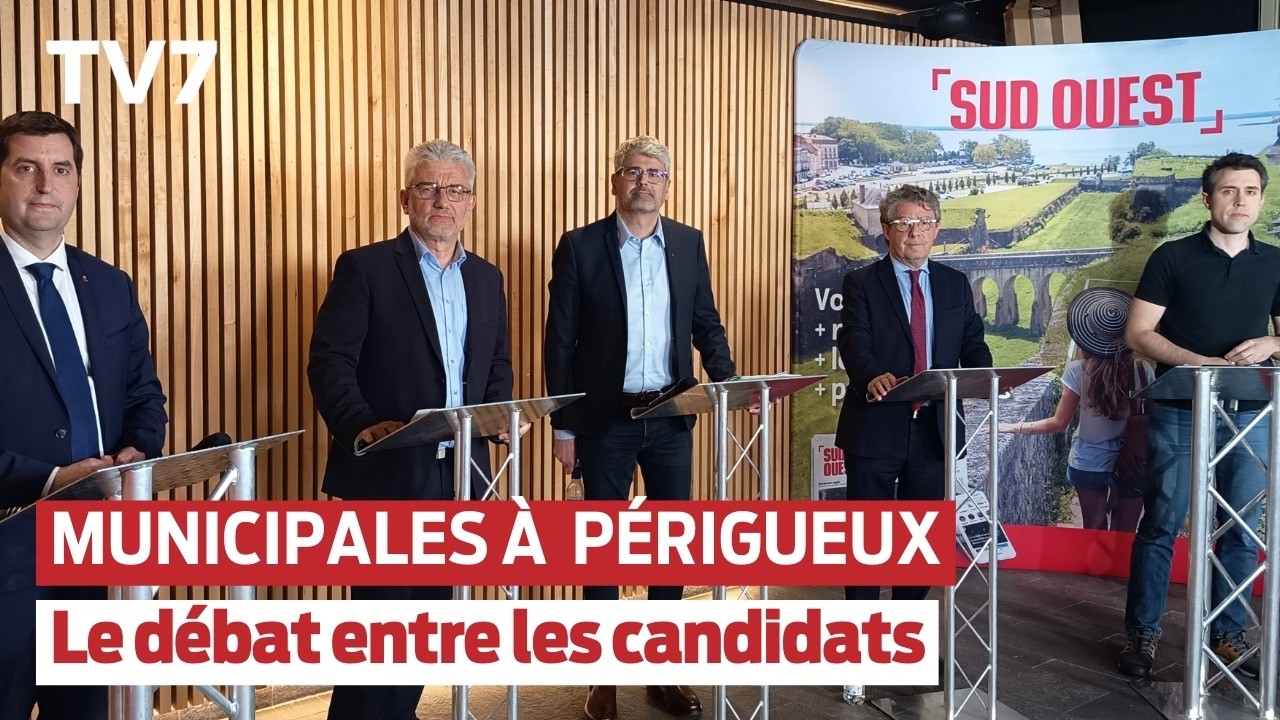 Municipales 2026 à Périgueux : revivez le débat entre les cinq candidats