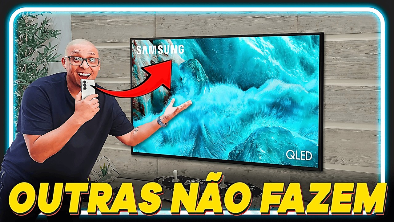 O que ela faz NÃO VÍ EM OUTRAS! Samsung AI TV 55" QLED 4K Q7F 2025!