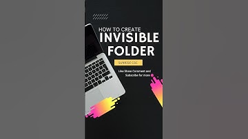 How to create invisible folder? #shorts #shortsfeed #short #tips