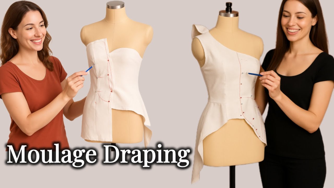 ♦️ Learn Draping Like a Pro → Create a Stunning Evening Dress Without Patterns✂️