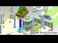 Agriculture valve part Mould Design #mold #automobile #plasticmoulding