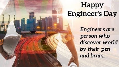 Happy Engineers Day 2022 Status - Engineer