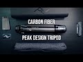 The peak design carbon fiber travel tripod  unboxing asmr tour