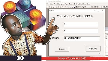 How to develop Volume of Cylinder Solver using Visual Basic 6 0