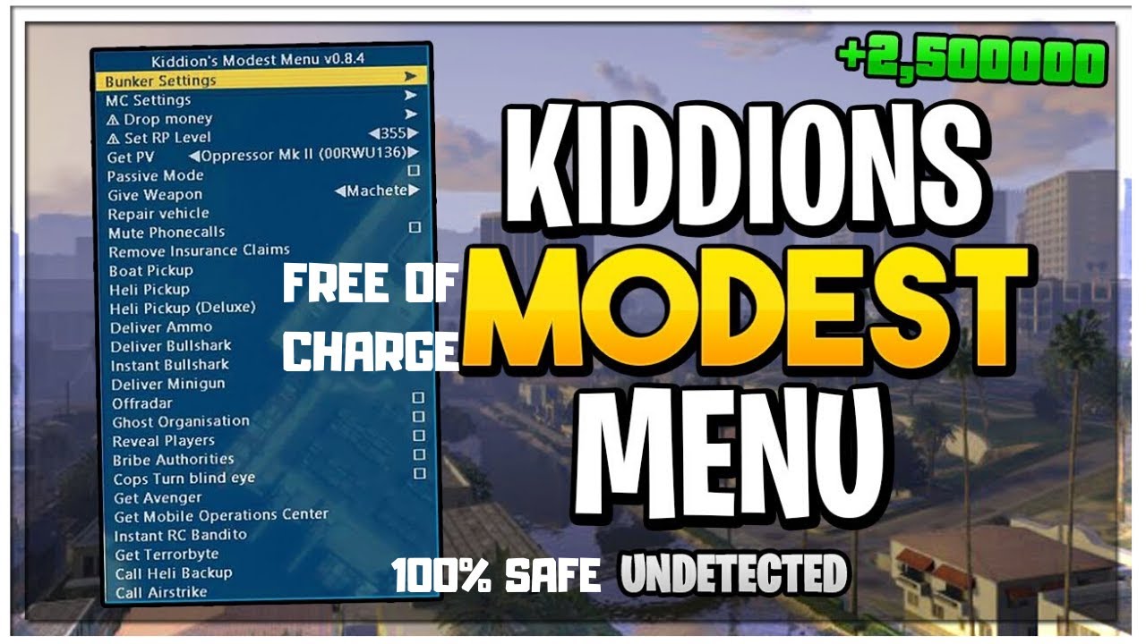 mod menu online gta 5 pc free download latest