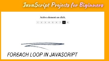Add Active Class, Pagination in any element on click button, Highlight pressed button, #foreach loop