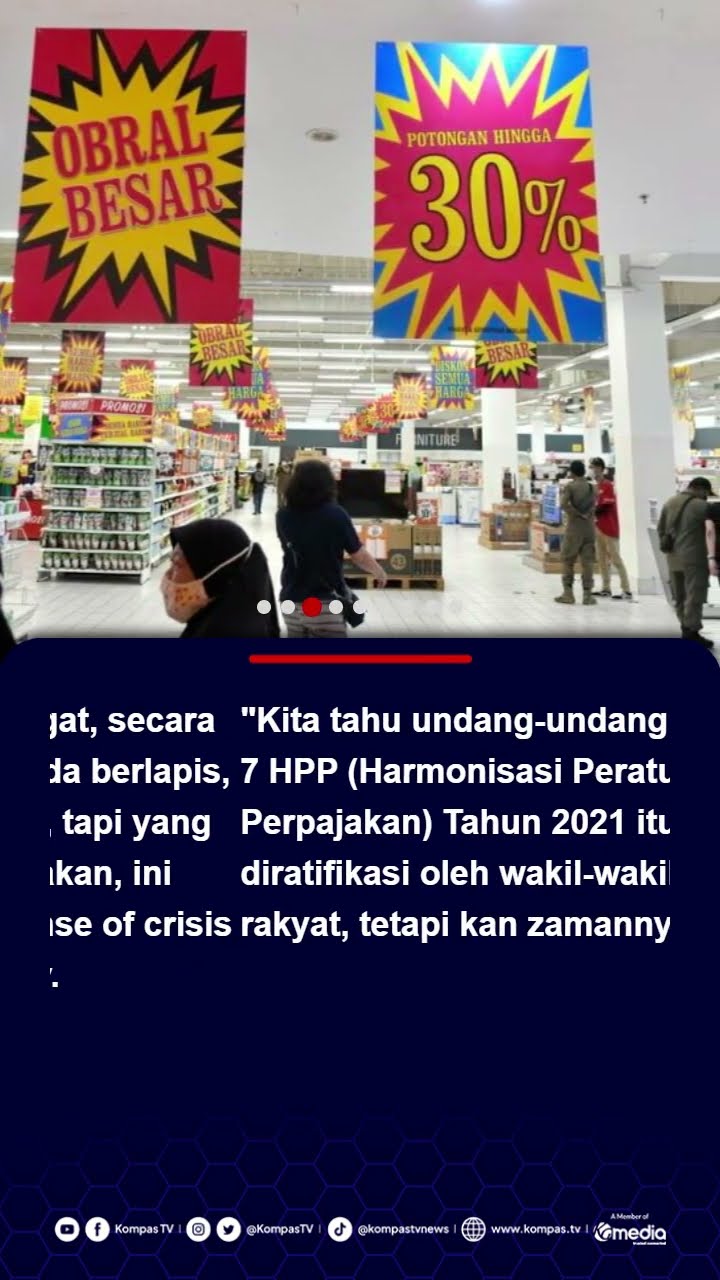 Bos Ritel Khawatir PPN Naik Jadi 12 Persen: 5 Bulan Terakhir Saja Kita Deflasi #ppn