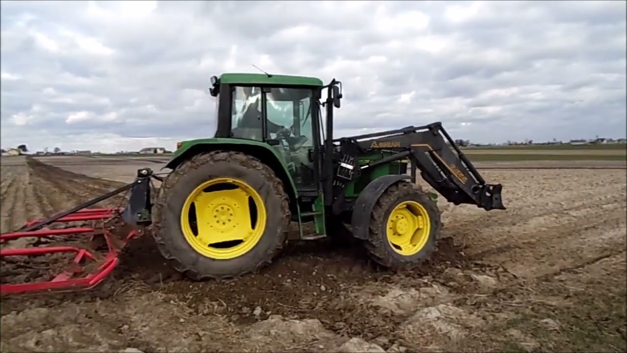 Włókowanie 2022 JOHN DEERE 6210 + LUSA
