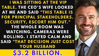 The CEO's Wife Called Security To Remove Me From The VIP Table. It Cost Them $3.2 Billion.