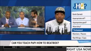 Highly Questionable: Papi Learns To Beat Box With Timbaland