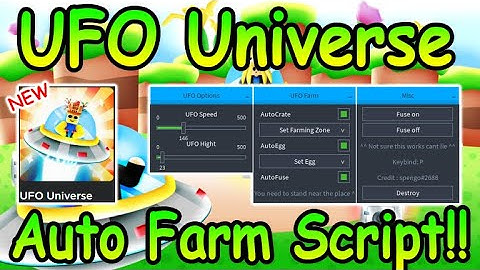 [NEW] Roblox UFO Universe Script - Auto Farm GUI & More 2022