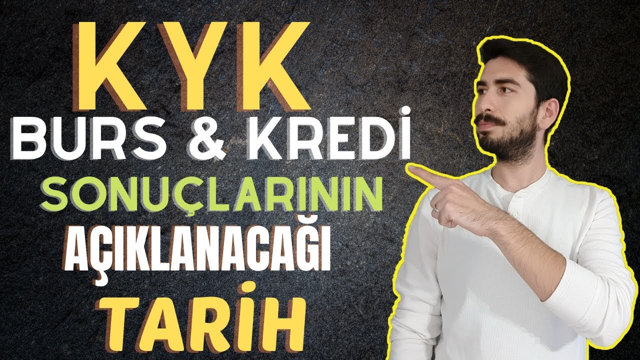 KYK BURS SONUÇLARI NE ZAMAN AÇIKLANACAK ? | KYK Burs Parası Nasıl