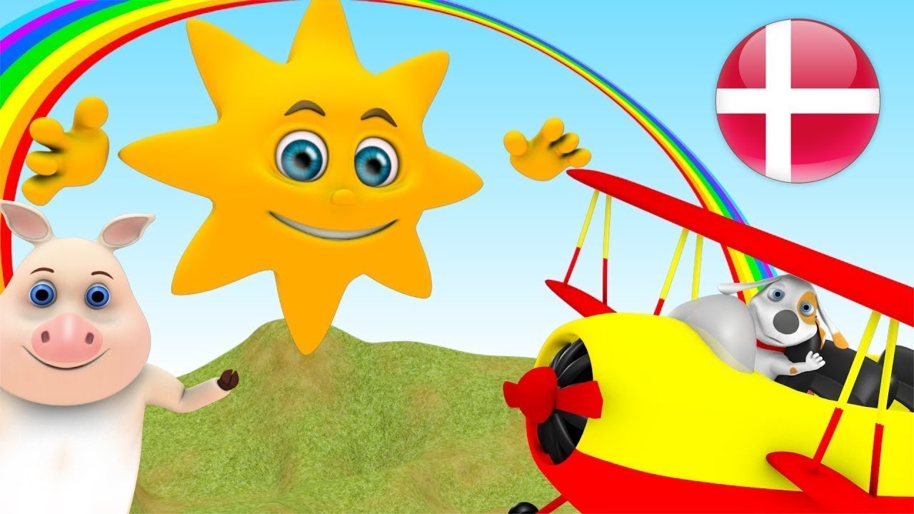 Åh Kære Sol | Børns musik | Børnerim | Nursery Rhymes in Danish | Mr. Sun