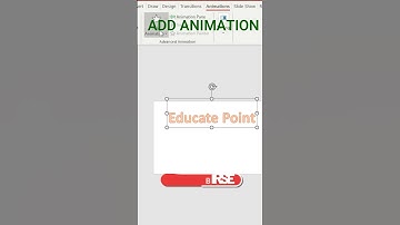 HOW TO ADD ANIMATION IN POWER POINT!🔥