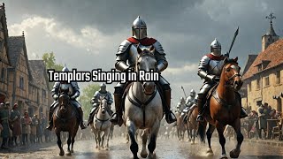 Templars singing in the rain with March and Horses  New improved version salve regina and more