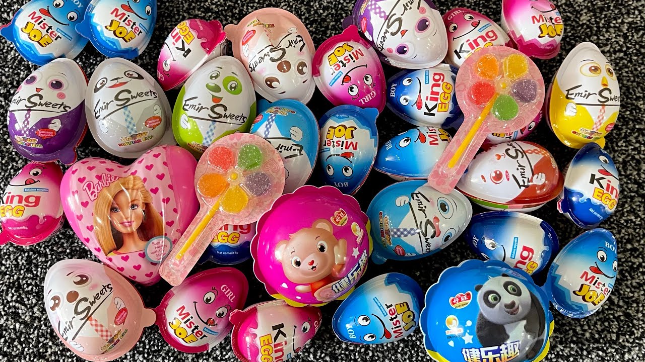 13 Minutes Satisfying with unboxing Sweet Surprise Egg with Toys ...