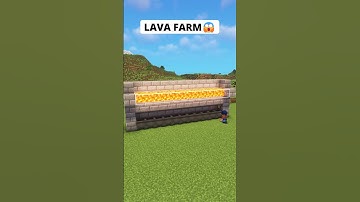 Minecraft LAVA FARM😱 #minecraft #shorts