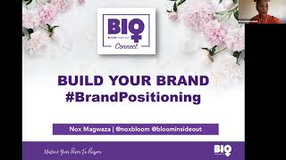 BUILD YOUR BRAND WEEK | BRAND POSITIONING WEBINAR screenshot 2