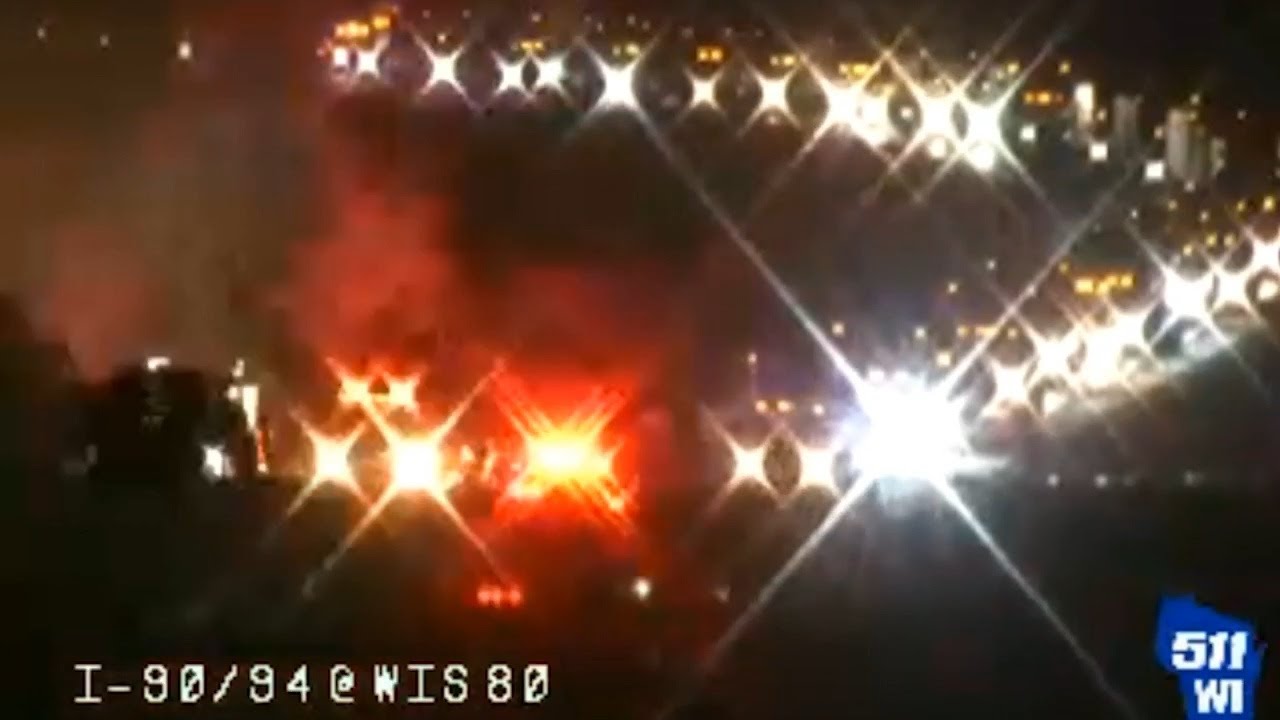 I-90/94 East at WIS-80 in New Lisbon are currently closed due to a fire
