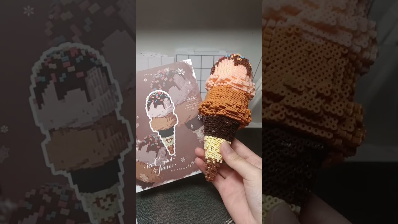 3D Chocolate Double Ball Ice Cream