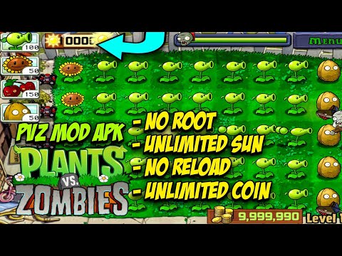 Plants VS Zombies Mod Hack Apk Unlimited Sun No Reload