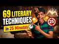 69 Literary Techniques Explained in 25 Minutes | IGCSE &amp; GCSE English Exam Hack #examtips #education