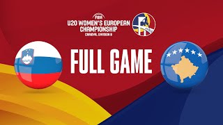 Slovenia v Kosovo | Full Basketball Game | FIBA U20 Women's European Championship 2023