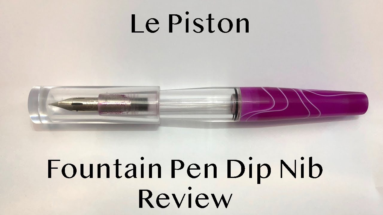 Le Piston Zebra G Dip Nib Fountain Pen Review