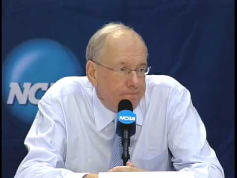 Jim Boeheim upset with "idiots" asking Jonny Flynn about the NBA!