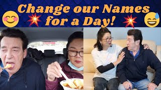 ONE WAY TO FIGHT BOREDOM? CHANGE NAMES FOR A DAY🤭😅