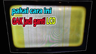 Perbaiki tv led samsung bergaris garis