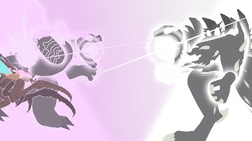 Godzilla evolved vs Hakaishin Godzilla(sticknodesanimation)