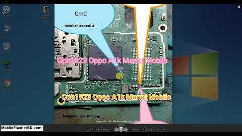Oppo A1K  Cph1923 ISP Pinout Dead Boot Repair FRP Remove Re-Partition ETC ISP Jumper Ways GSM Free